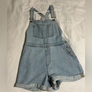 Light Blue Maternity Overalls Size L